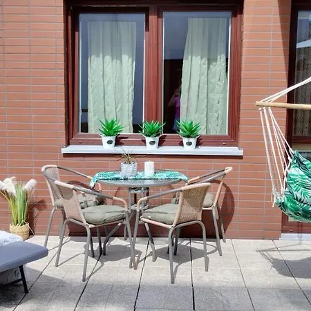 Amber Z Duzym Tarasem Apartmán *