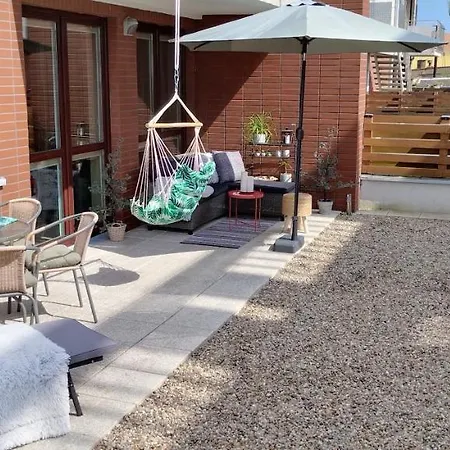 Amber Z Duzym Tarasem Appartement Kołobrzeg
